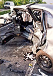 Obrázek 6: Deformace SEAT Cordoba (foto z policejního spisu)